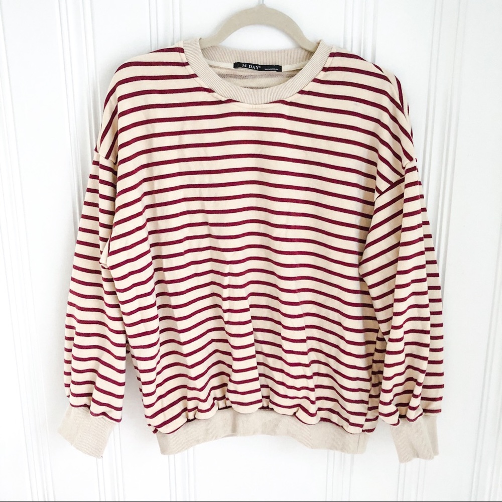Comfy Striped Terry LS Shirt